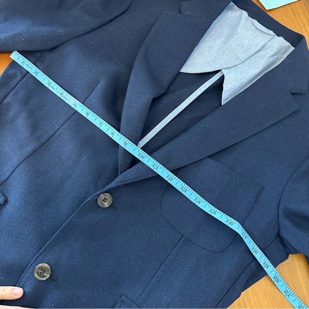 Taylor Stitch Telegraph 100% Wool Lightweight Everyday Blazer in Navy Blue 40R - Picture 7 of 9
